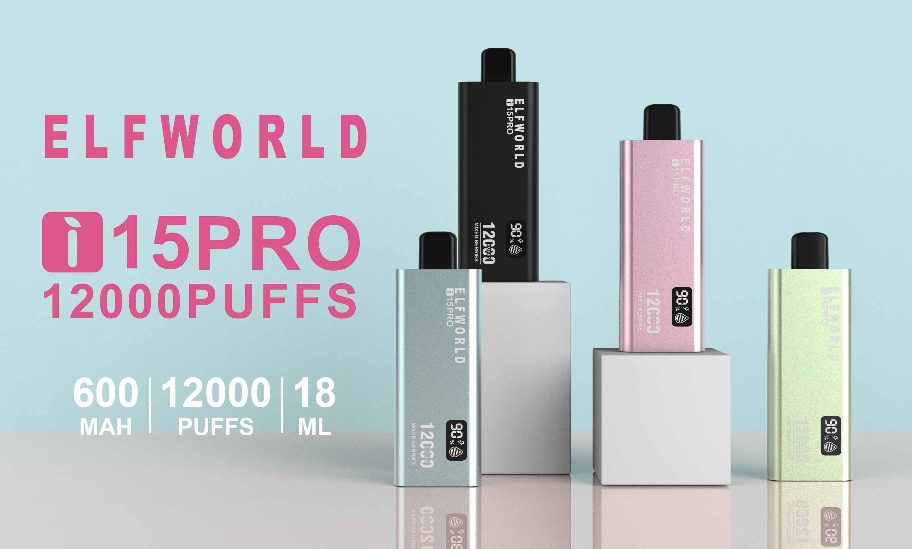 ELFWORLD i15 Pro 12000 Puffs Disposable Vape Wholesale - Vapz Vape Wholesale