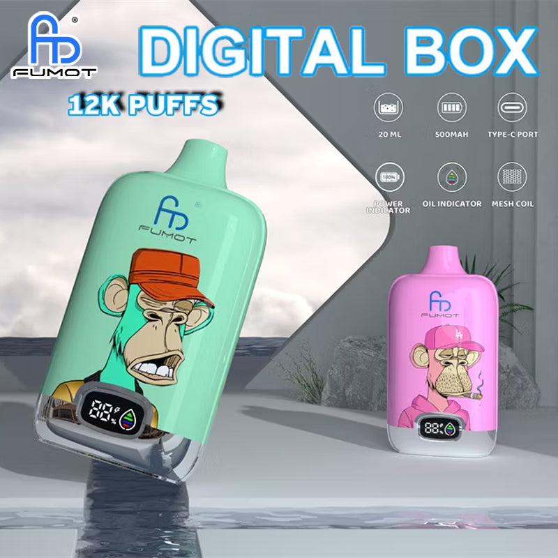 Fumot RandM Digtal box 12000  Puffs Disposable Vape Wholesale - [VzVape.com]