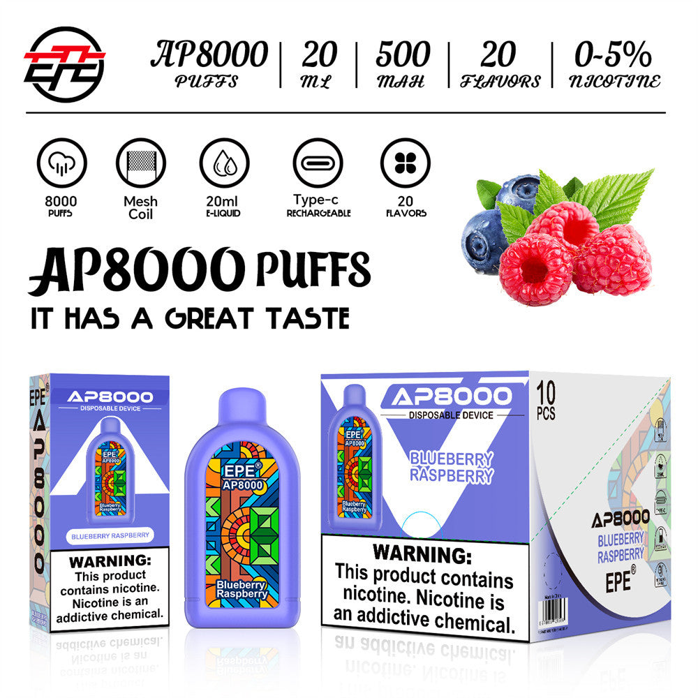 EPE AP8000 Puffs Disposable Vape Wholesale - VZVAPE