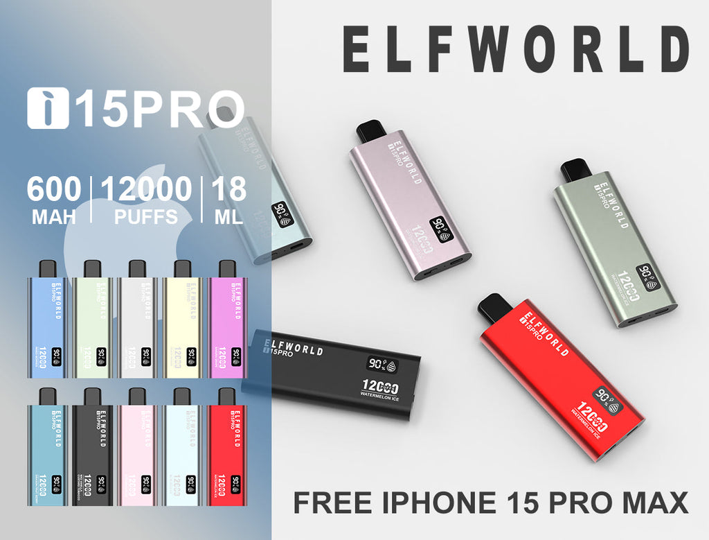 ELFWORLD i15 Pro 12000 Puffs Disposable Vape Wholesale - Vapz Vape Wholesale