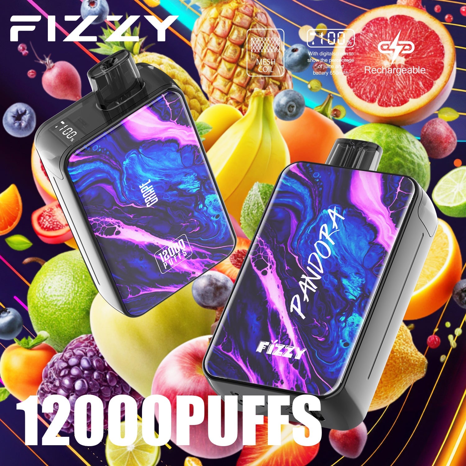 FIZZY PANDORA 12000 Puffs Disposable Vape Wholesale - Vapz Vape Wholesale