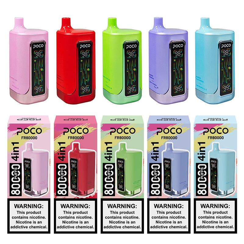 EU Warehouse POCO FR 80000 Puffs Disposable Vape Wholesale