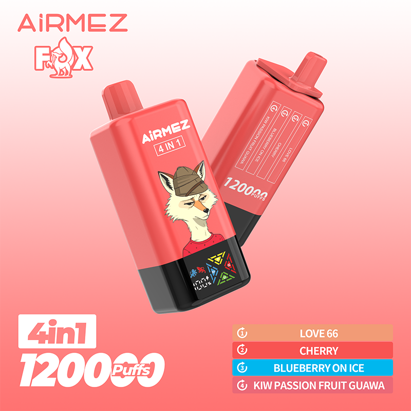 EU Warehouse Airmez FOX 4 IN 1 120000 Puffs Disposable Vape Wholesale - Vapz Vape Wholesale