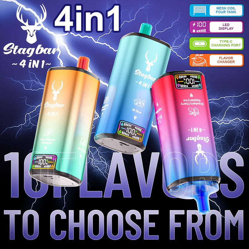 EU Warehouse Stagbar 4IN1 80000 Puffs Disposable Vape Wholesale - [VzVape.com]