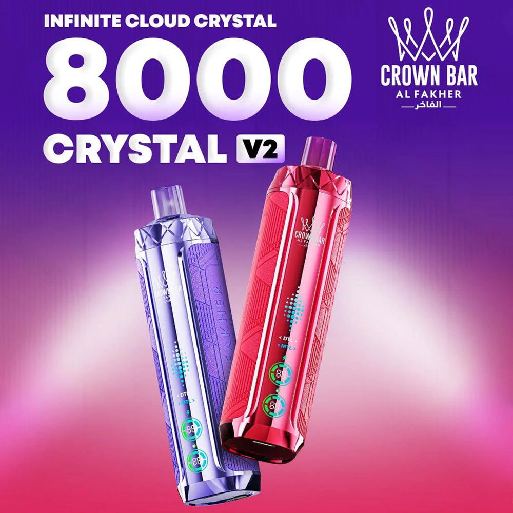 Al Fakher CRYSTAL V2 8k Puffs 18ml Disposable Vape Wholesale - [VzVape.com]