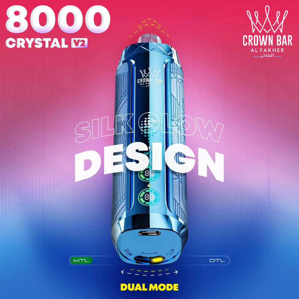 Al Fakher CRYSTAL V2 8k Puffs 18ml Disposable Vape Wholesale VzVape Wholesale Al Fakher CRYSTAL V2 8k Puffs 18ml Disposable Vape Wholesale VzVape Wholesale