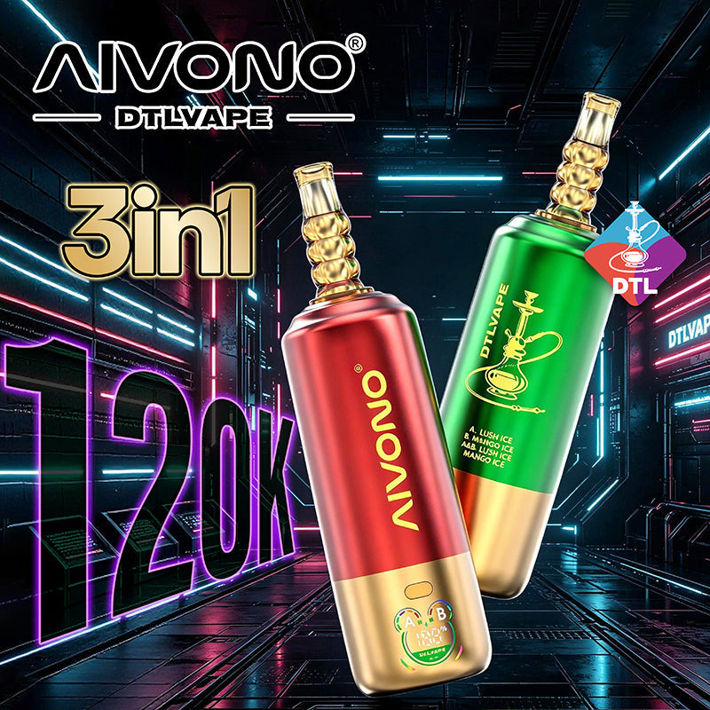 EU Warehouse AIVONO DTL 3 IN 1 120K Puffs Disposable Vape Wholesale - [VzVape.com]