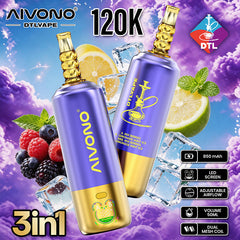 EU Warehouse AIVONO DTL 3 IN 1 120K Puffs Disposable Vape Wholesale - [VzVape.com]