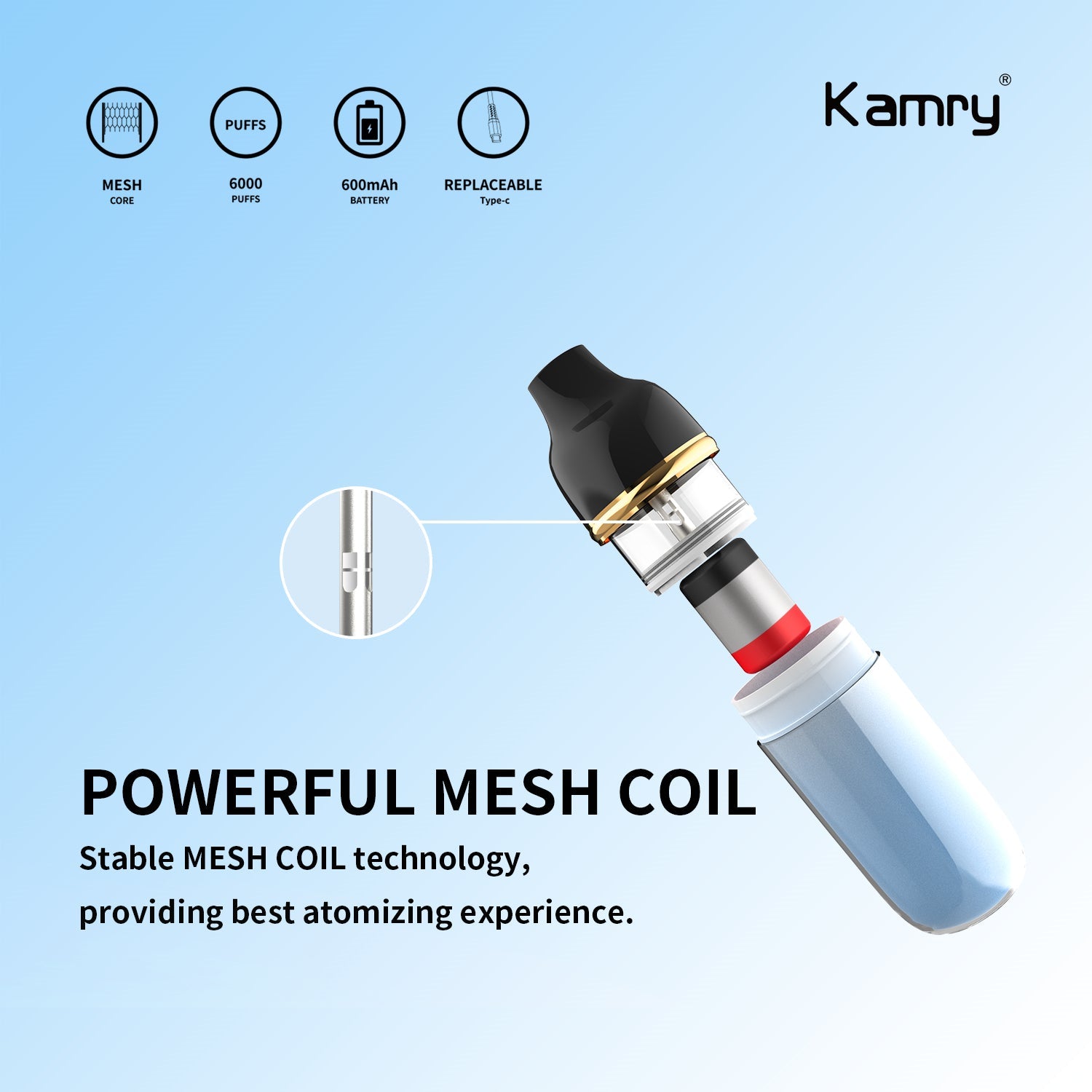 Kamry Akula 6000 Puffs Disposable Vape Wholesale - VZVAPE