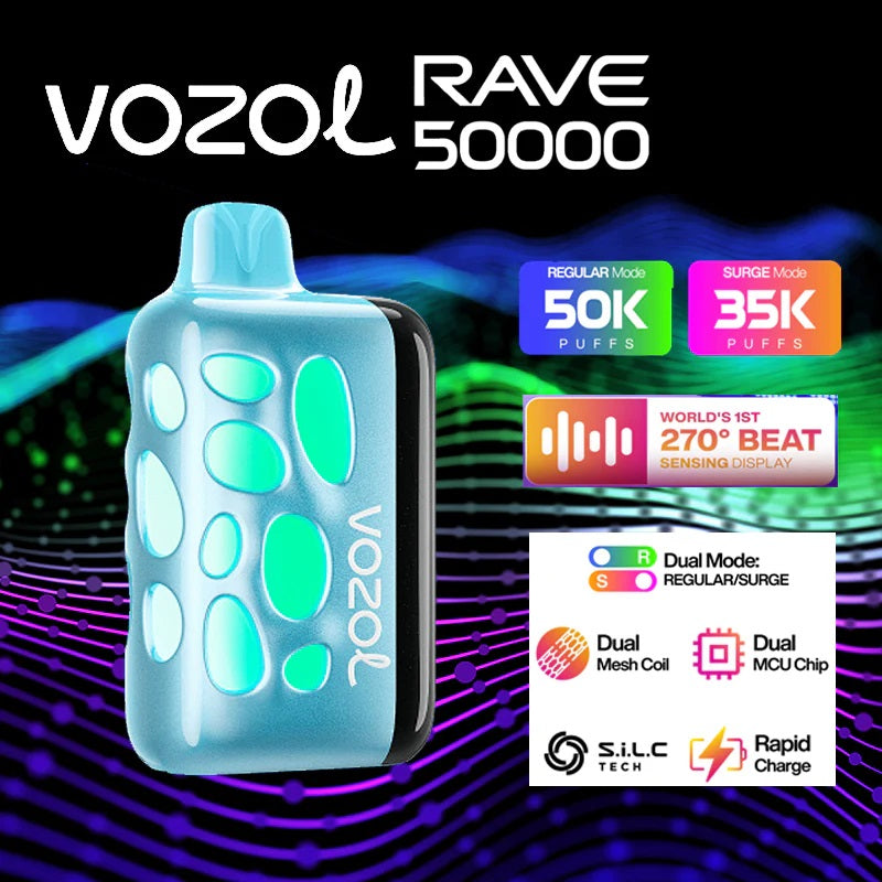 VOZOL RAVE 50000 Puffs Disposable Vape Wholesale - [VzVape.com]