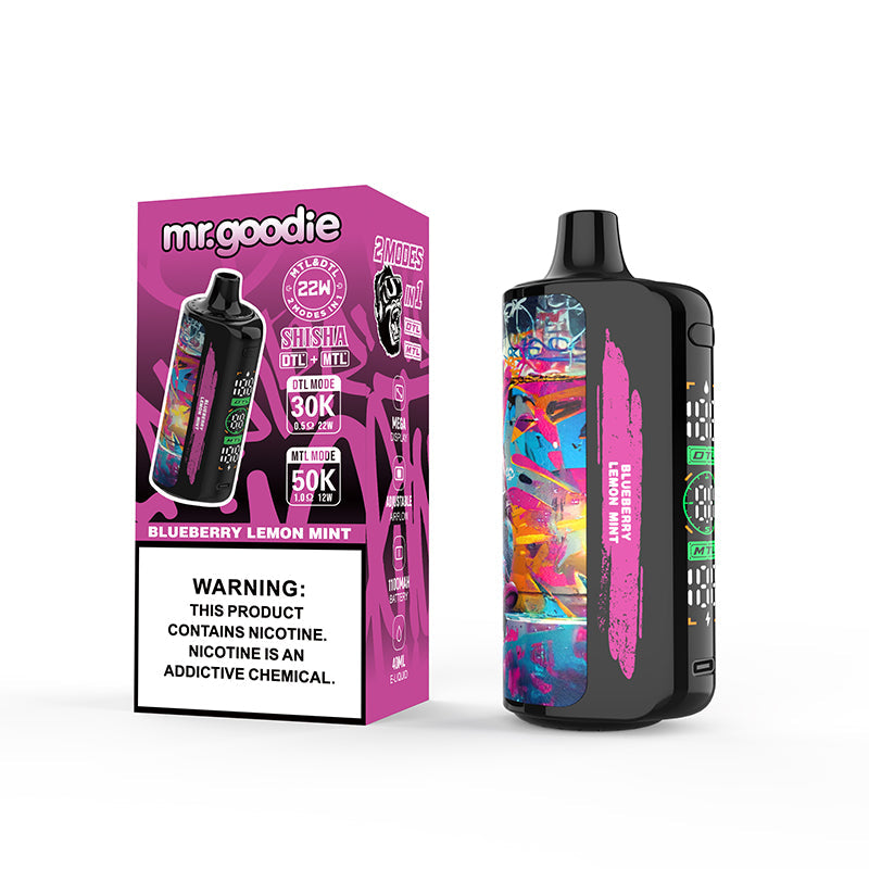 Mr.Goodie MTL DTL 50000 Puffs Disposable Vape Wholesale - Vapz Vape Wholesale