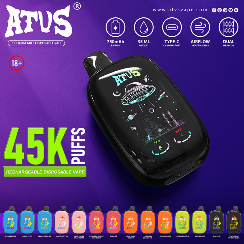 ATVS 45000 Puffs Disposable Vape Wholesale - Vapz Vape Wholesale