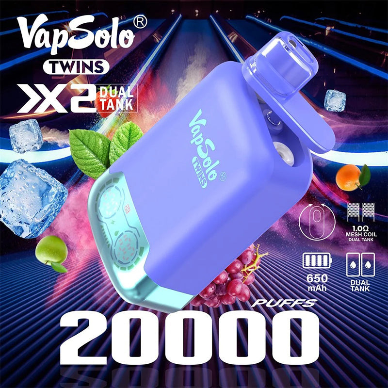 Vapsolo Twins 20000 Puffs Disposable Vape Wholesale - [VzVape.com]