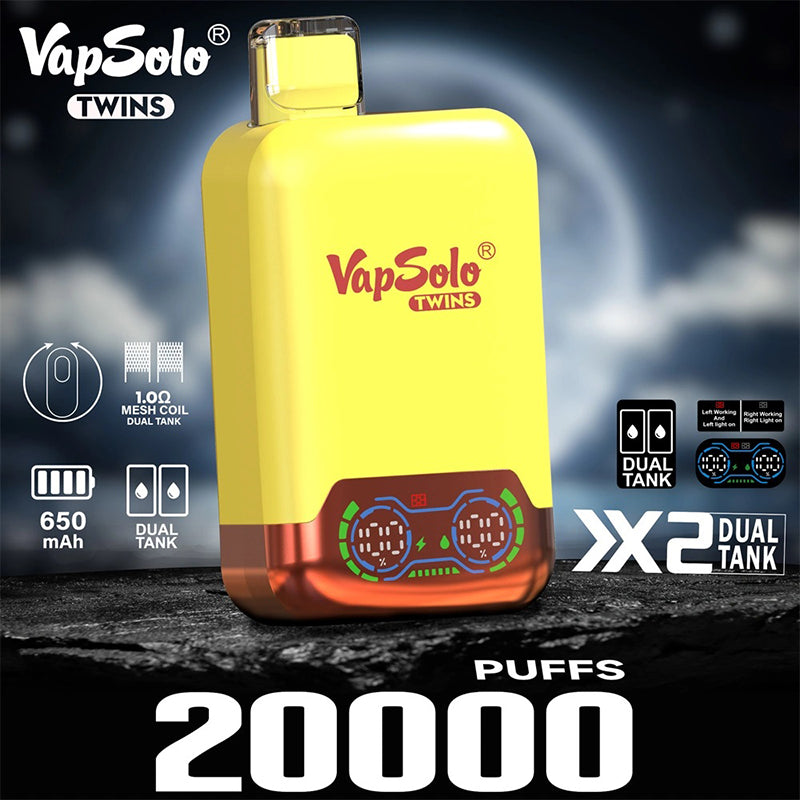 Vapsolo Twins 20000 Puffs Disposable Vape Wholesale - [VzVape.com]