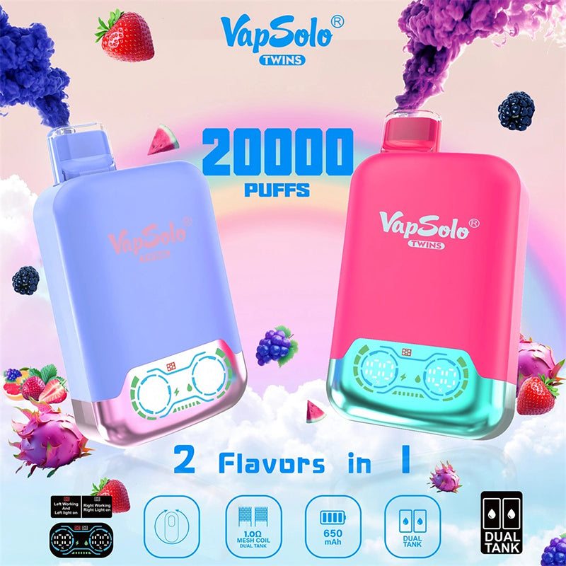 Vapsolo Twins 20000 Puffs Disposable Vape Wholesale - [VzVape.com]
