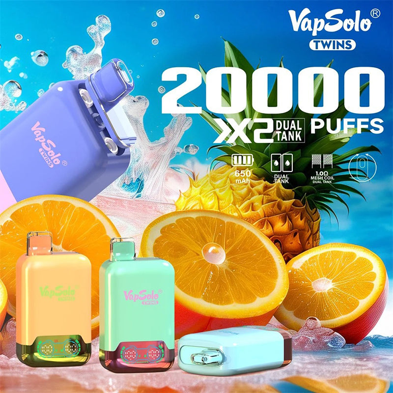Vapsolo Twins 20000 Puffs Disposable Vape Wholesale - [VzVape.com]