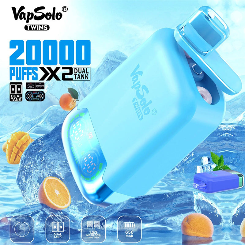 Vapsolo Twins 20000 Puffs Disposable Vape Wholesale - [VzVape.com]