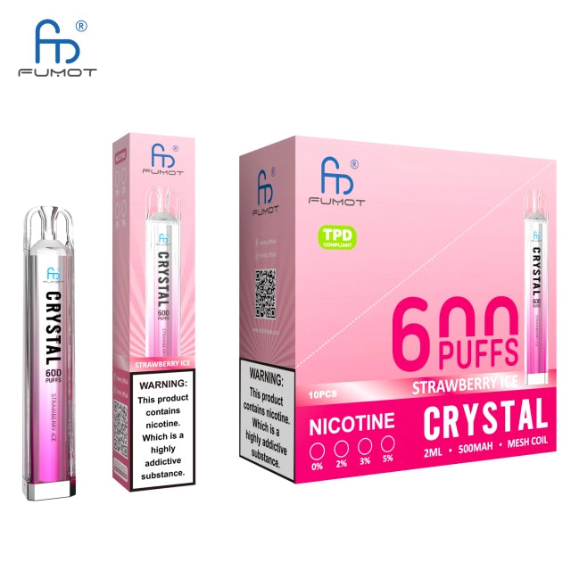 RandM FUMOT ORIGINAL RANDM CRYSTAL 600 Puffs Disposable Vape Wholesale - VZVAPE