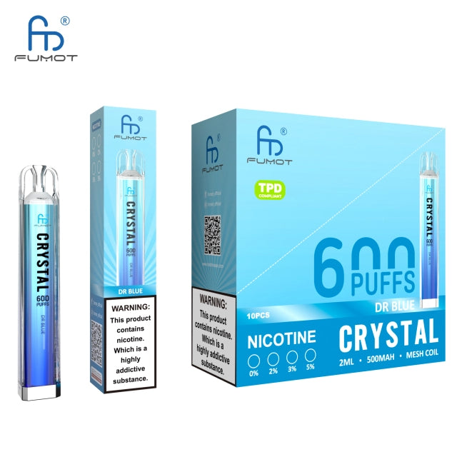 RandM FUMOT ORIGINAL RANDM CRYSTAL 600 Puffs Disposable Vape Wholesale - VZVAPE