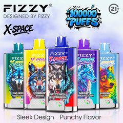 EU Warehouse FIZZY X-SPACE 100K Puffs Disposable Vape Wholesale - [VzVape.com]