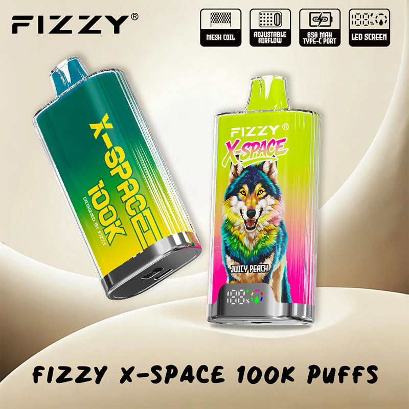 EU Warehouse FIZZY X-SPACE 100K Puffs Disposable Vape Wholesale - [VzVape.com]