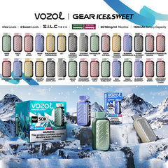 EU Warehouse VOZOL Gear Ice& Sweet 50000Puffs 30ml Disposable Vape Who VzVape Wholesale EU Warehouse VOZOL Gear Ice& Sweet 50000Puffs 30ml Disposable Vape Who VzVape Wholesale
