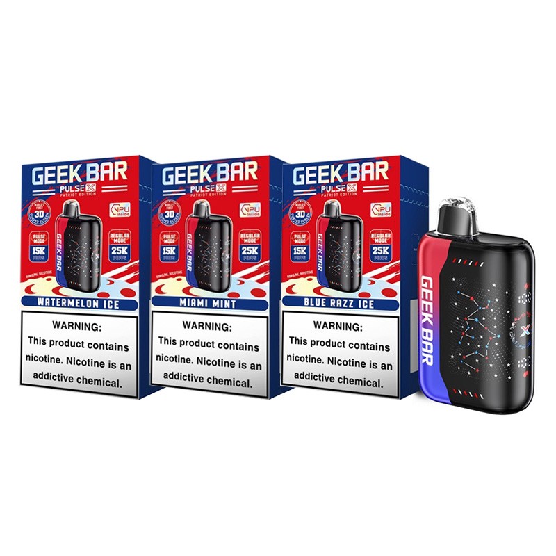 Geek Bar Pulse X Patriot Edition 25000 Puffs Disposable Vape Wholesale - VZVAPE