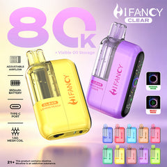 EU Warehouse HIFANCY CLEAR 80000 Puffs Disposable Vape Wholesale