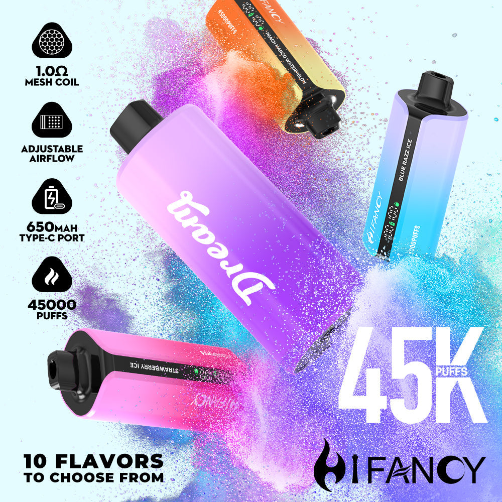 EU Warehouse HIFANCY DREAM 45000 Puffs Disposable Vape Wholesale - VZVAPE