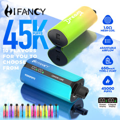 EU Warehouse HIFANCY DREAM 45000 Puffs Disposable Vape Wholesale - VZVAPE