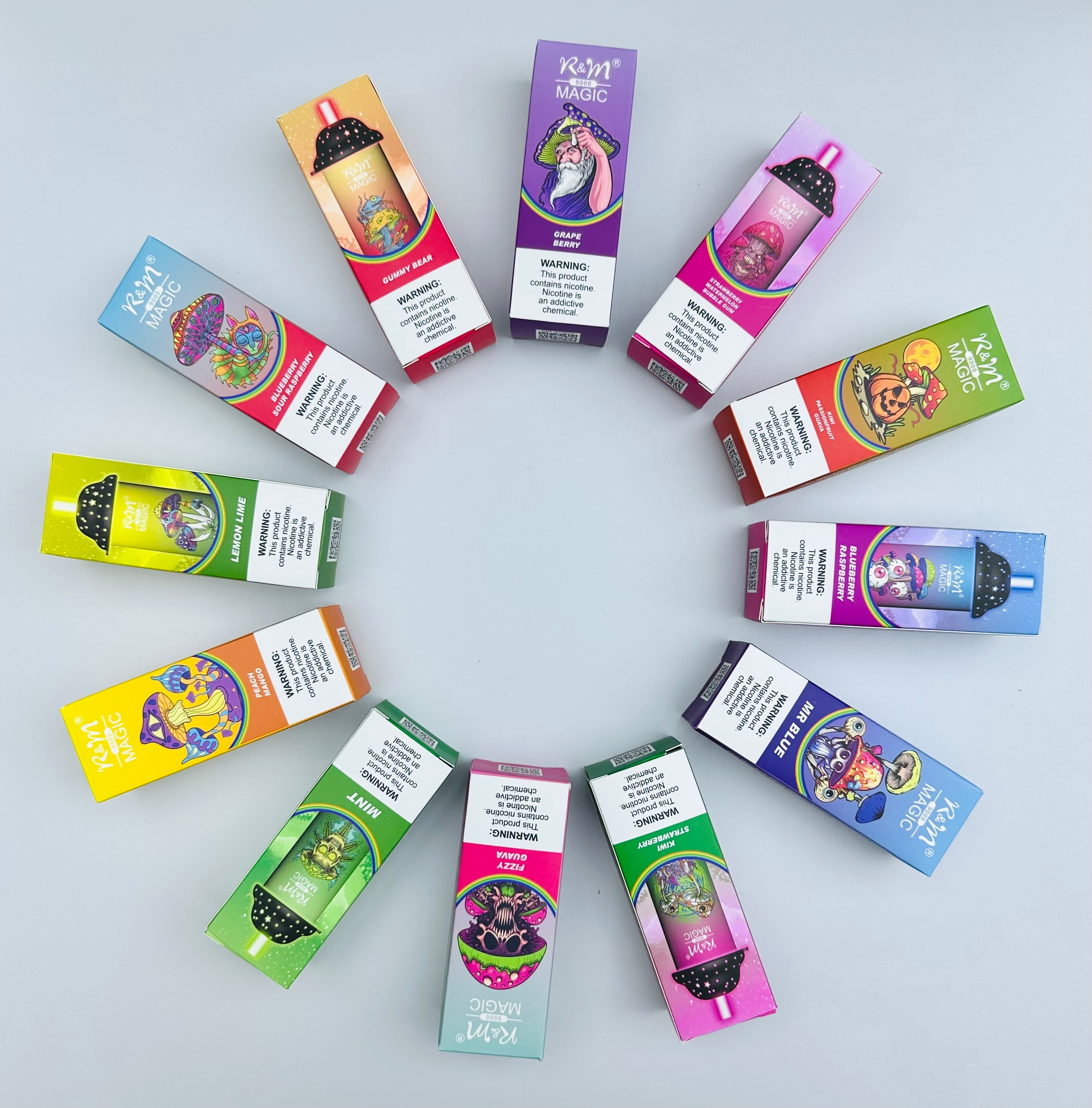 R&M CRYSTAL 9000 Puffs Disposable  Vape Wholesale - VZVAPE