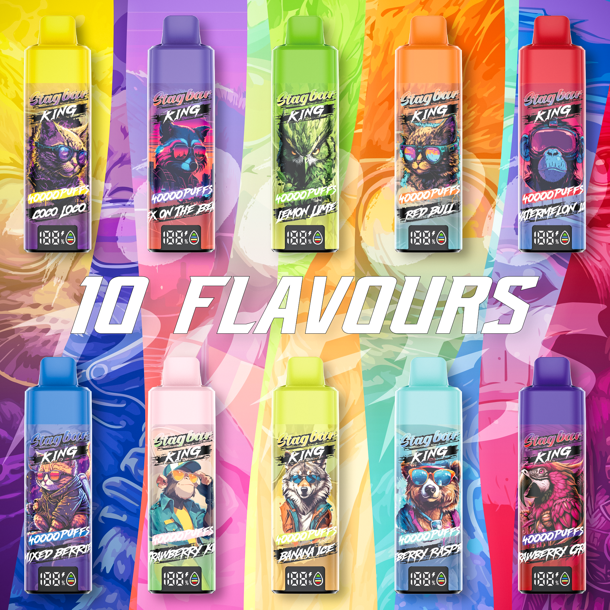 EU Warehouse Stagbar King 40000 Puffs Disposable Vape Wholesale - Vapz Vape Wholesale