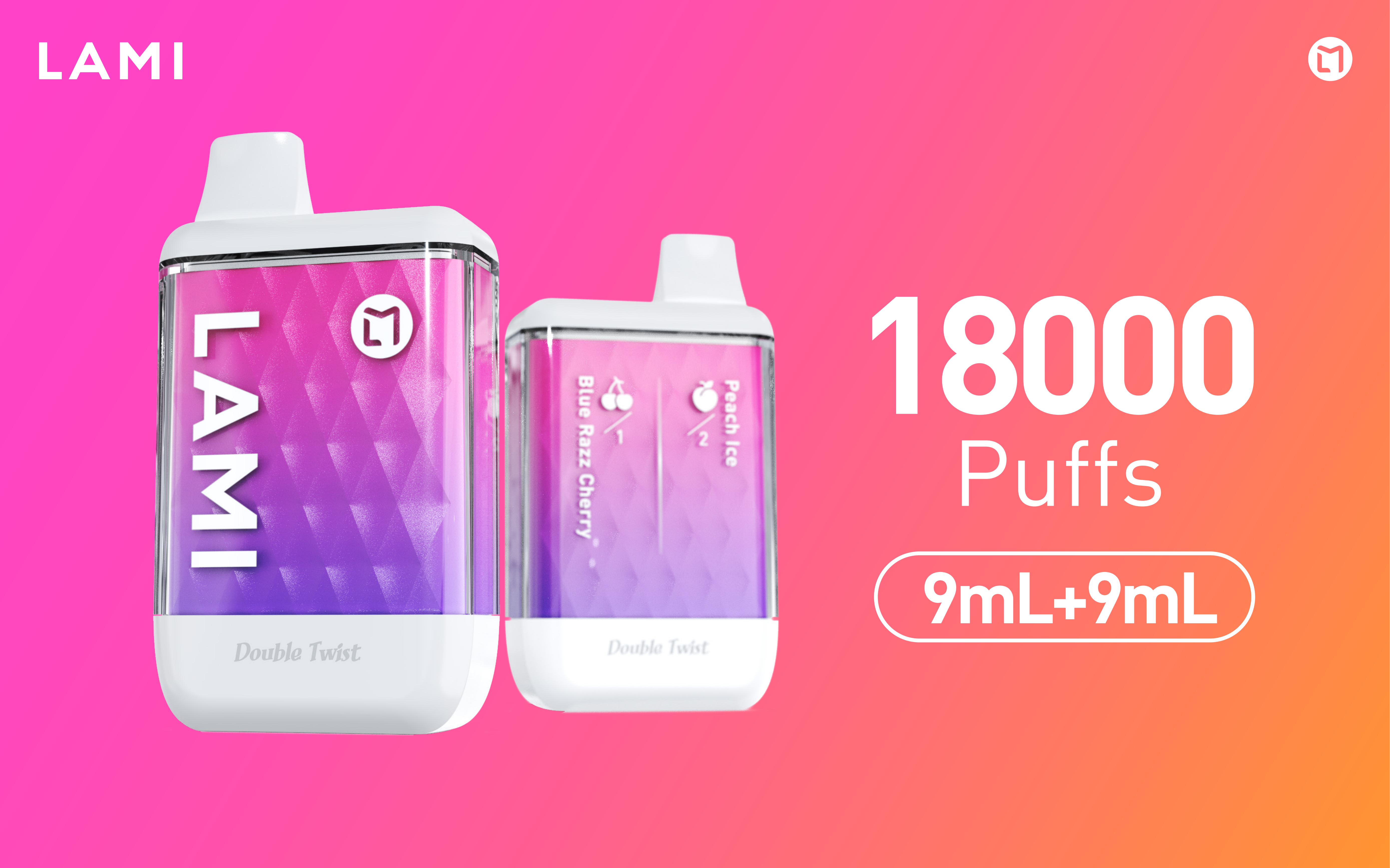 LAMI M11 18000 Puffs Disposable Vape Wholesale Double Switch Flavor - VZVAPE