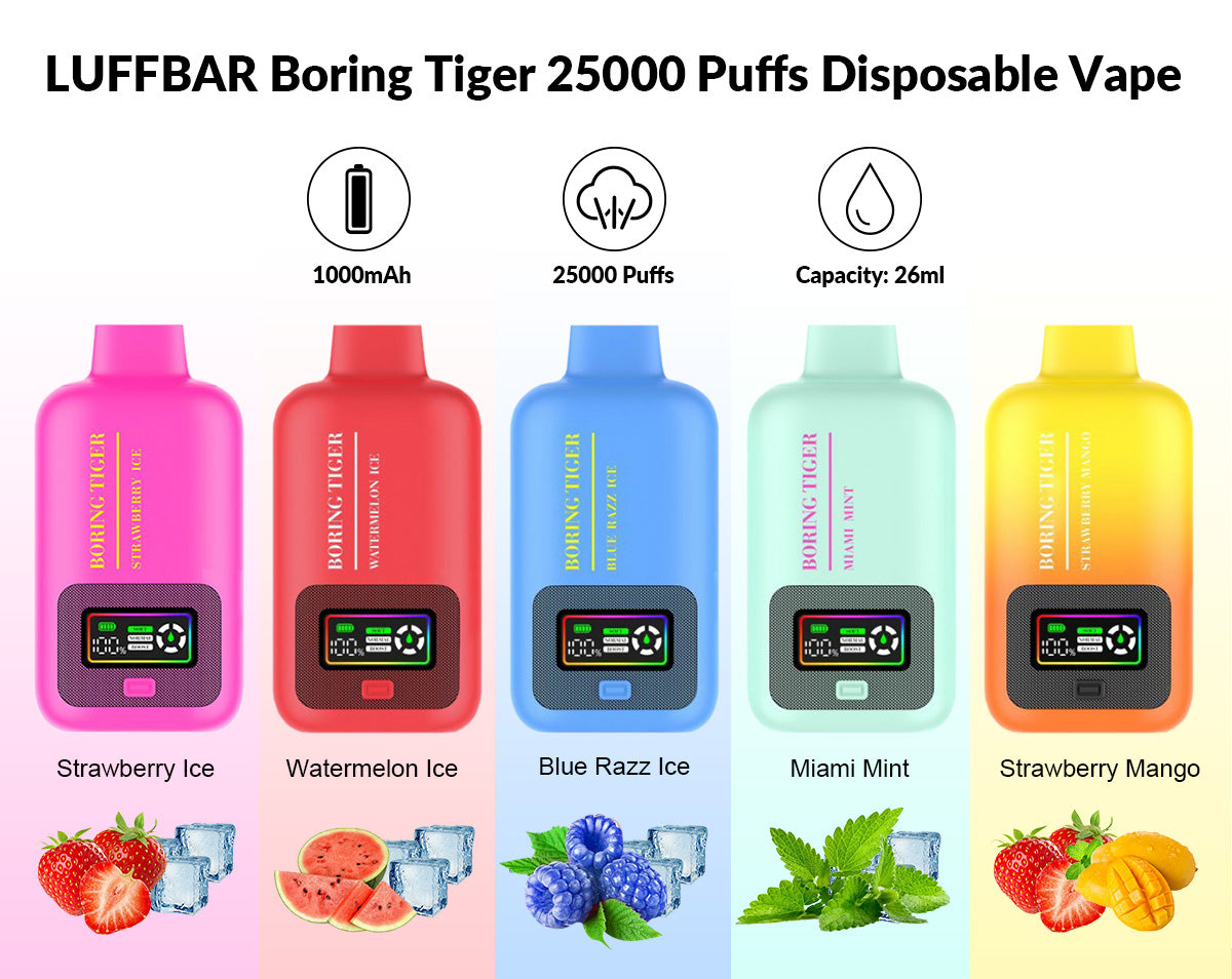 LUFFBAR Boring Tiger 25000 Puffs Disposable Vape Wholesale - Vapz Vape Wholesale