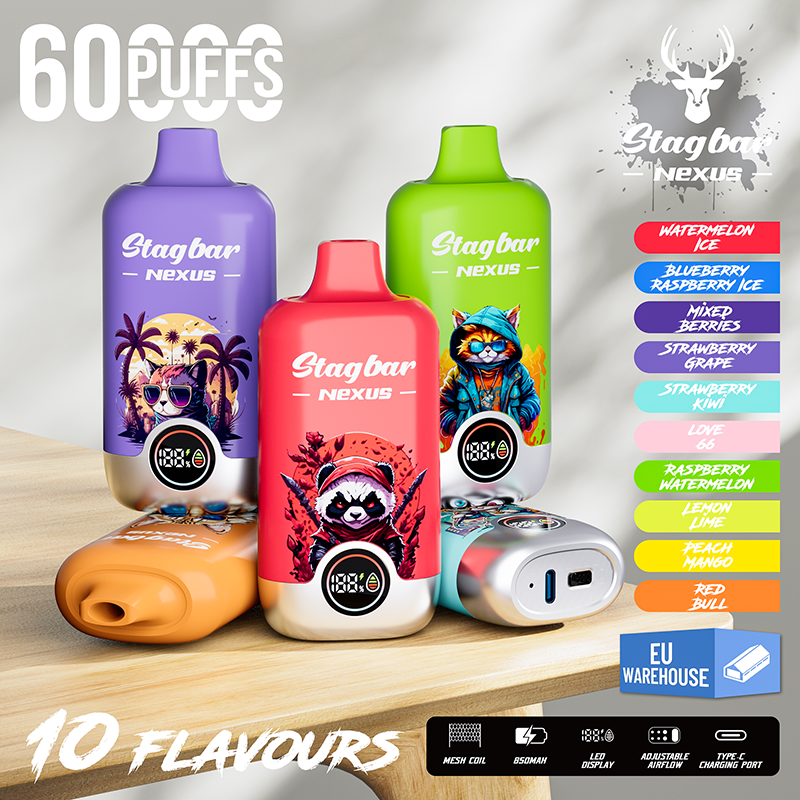 EU Warehouse Stagbar NEXUS 60000 Puffs Disposable Vape Wholesale - Vapz Vape Wholesale