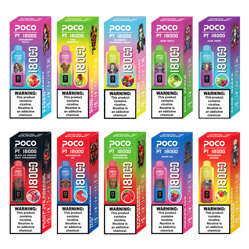 EU Warehouse POCO PT 18000 Puffs Disposable Vape Wholesale - Vapz Vape Wholesale