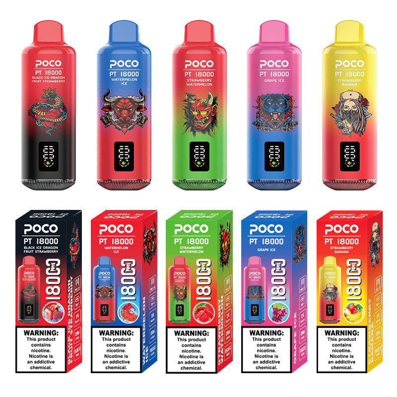 EU Warehouse POCO PT 18000 Puffs Disposable Vape Wholesale - Vapz Vape Wholesale