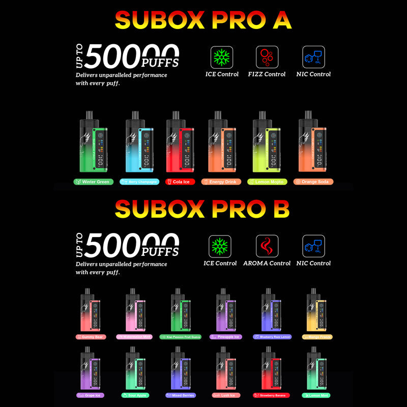 KangerTech SUBOX PRO 50000 Puffs Disposable Vape Wholesale - VZVAPE