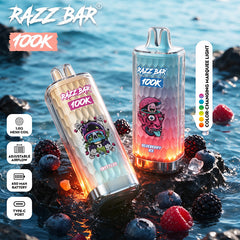 EU Warehouse Razz Bar 100K Puffs Disposable Vape Wholesale