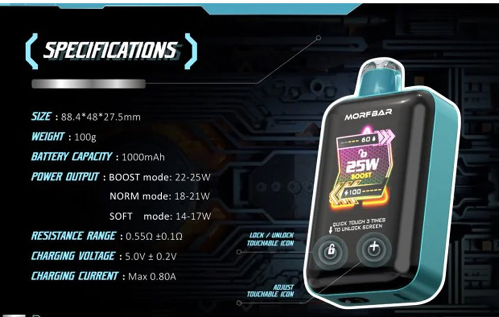 SMOK MORF BAR Touch 20000 Puffs Disposable Vape Wholesale - Vapz Vape Wholesale