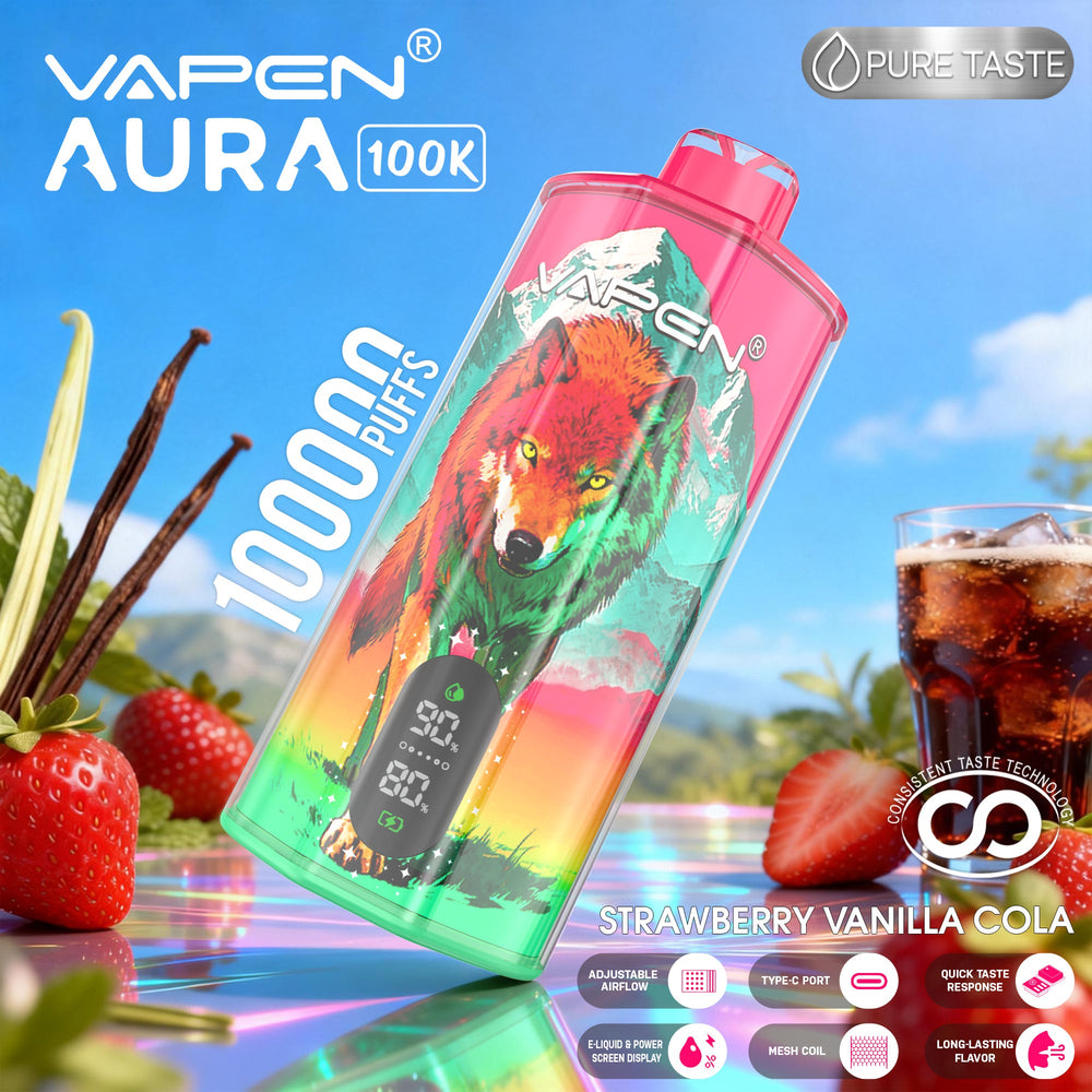 EU Warehouse VAPEN AURA 100K Puffs Disposable Vape Wholesale VzVape Wholesale EU Warehouse VAPEN AURA 100K Puffs Disposable Vape Wholesale VzVape Wholesale