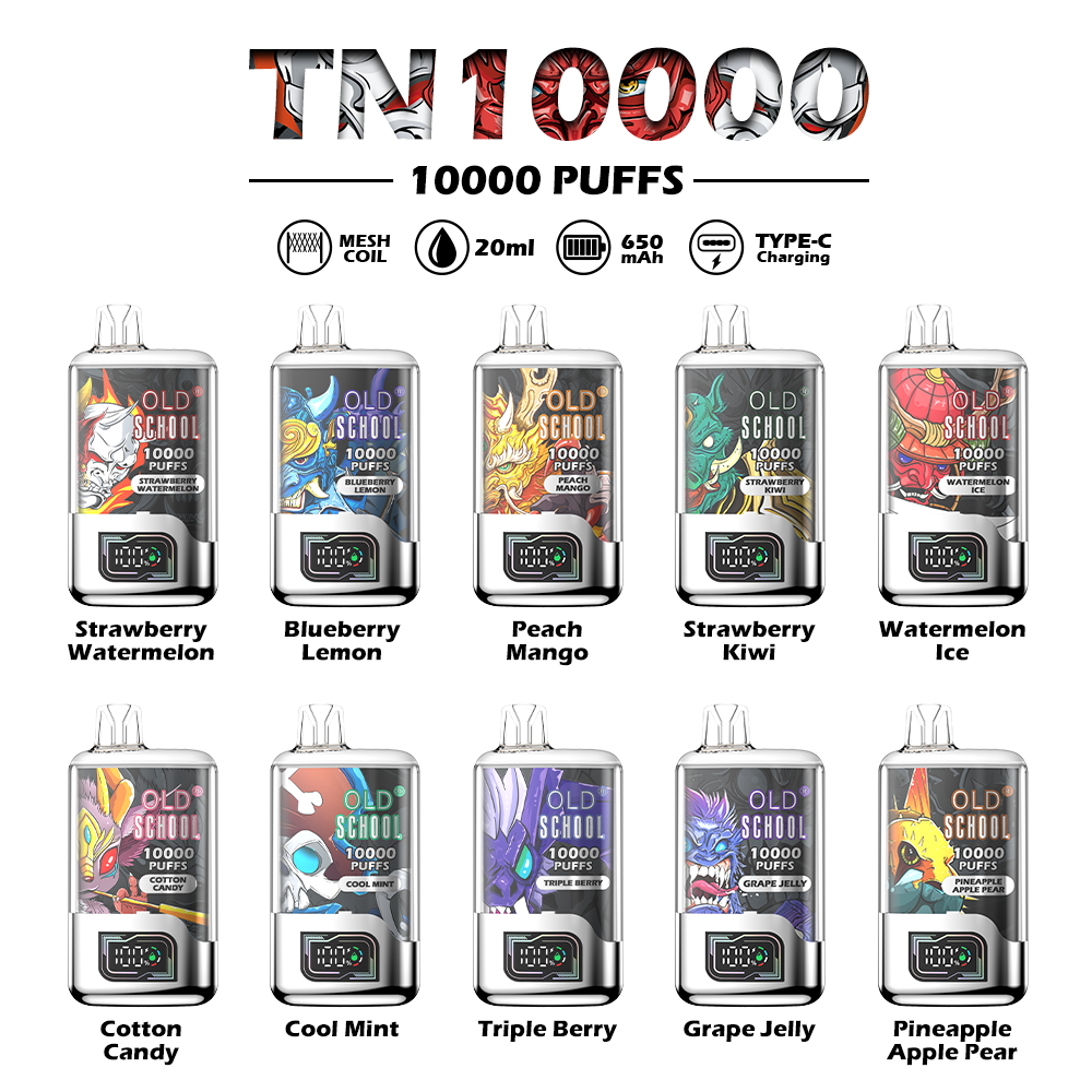 OLD School TN10000 Puffs Disposable Vape Wholesale - Vapz Vape Wholesale