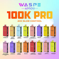 EU Warehouse Waspe Double Flavor PRO 100K Puffs Disposable Vape Wholesale - [VzVape.com]