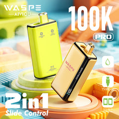 EU Warehouse Waspe Double Flavor PRO 100K Puffs Disposable Vape Wholesale - [VzVape.com]