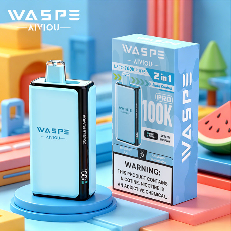 EU Warehouse Waspe Double Flavor PRO 100K Puffs Disposable Vape Wholesale - [VzVape.com]