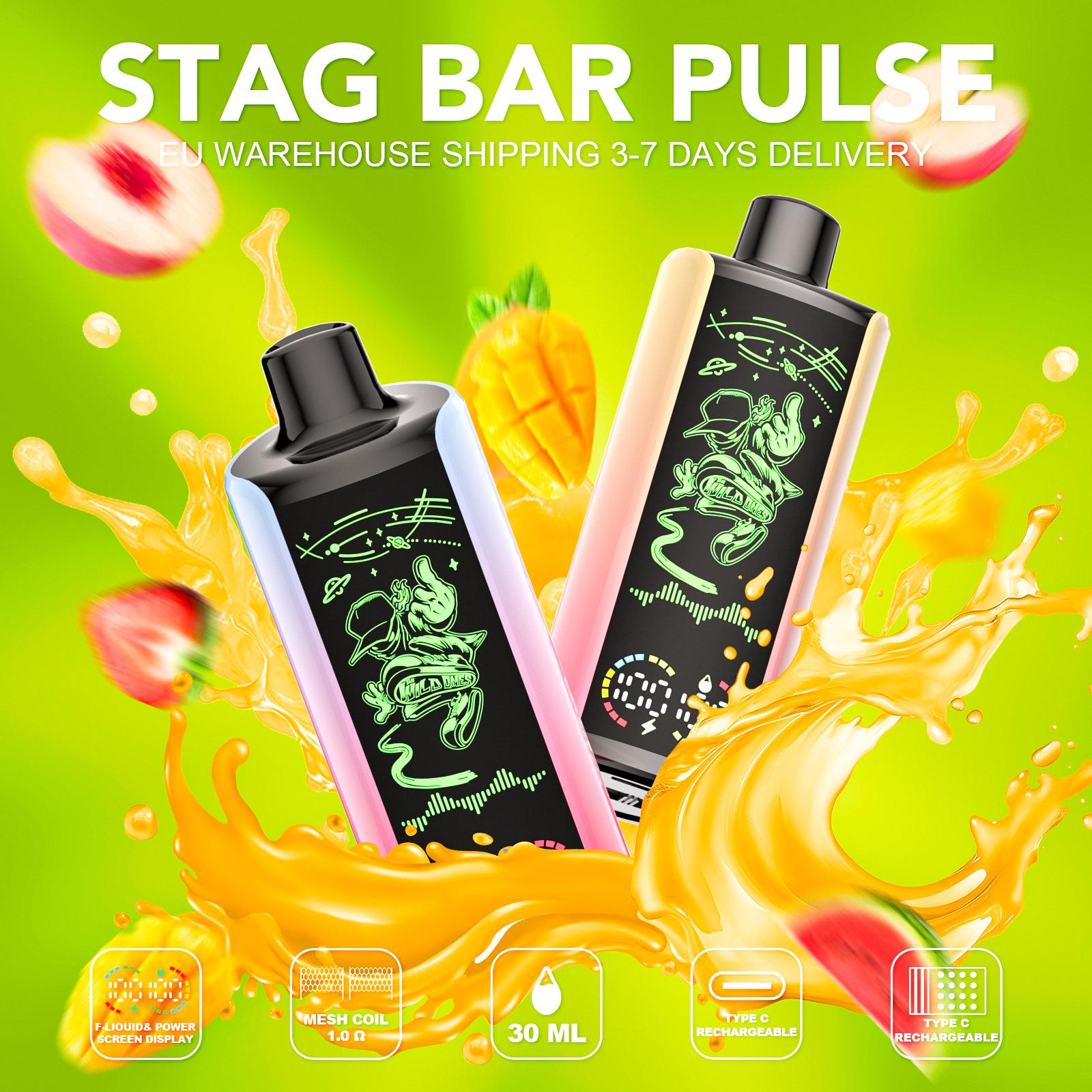EU Warehouse Stagbar Pulse 35000 Puffs Disposable Vape Wholesale - Vapz Vape Wholesale