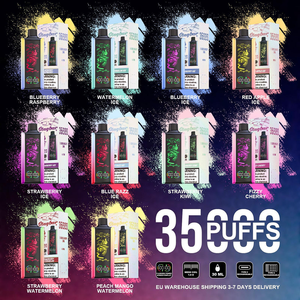 EU Warehouse Stagbar Pulse 35000 Puffs Disposable Vape Wholesale - Vapz Vape Wholesale