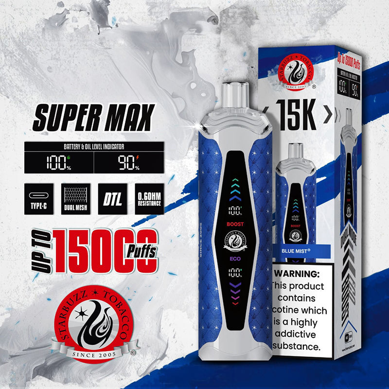 STARBUZZ SUPER MAX 15000 Puffs Disposable Vape Wholesale - VZVAPE
