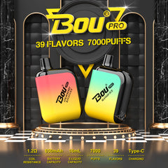 BOU PRO 7000 Puffs Disposable Vape Wholesale - VZVAPE