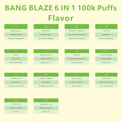 EU Warehouse BANG BLAZE 6 IN 1 100k Puffs Disposable Vape Wholesale - [VzVape.com]